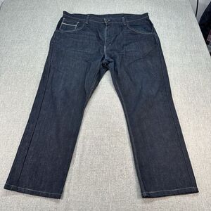 Levis 569 Jeans Mens 40x28 Blue Straight Denim Dark Wash Workwear Flap Pockets